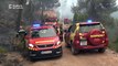Imatges de resum de l'actuació dels bombers en l'incendi de Vilanova de la Reina