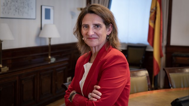 La vicepresidenta tercera, Teresa Ribera, habla sobre política energética