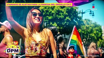 Famosos listos para la marcha LGBT