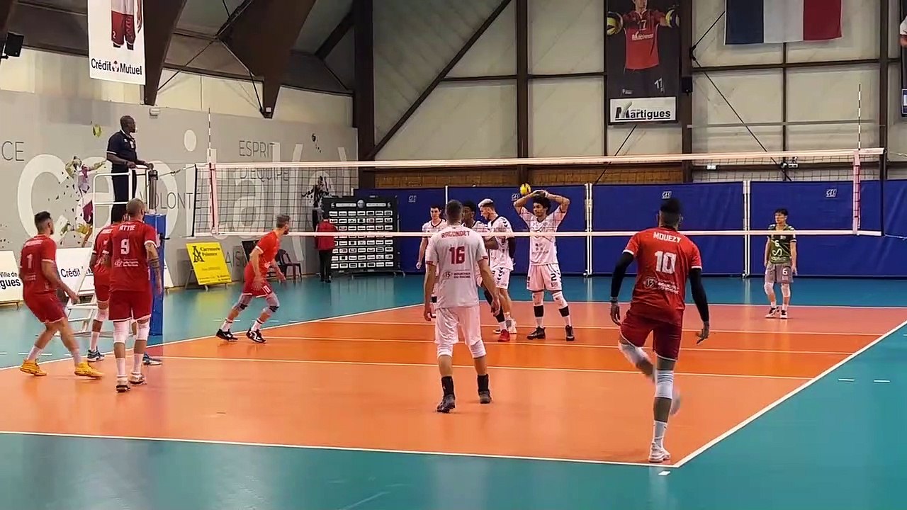 Images maritima: les balles de match de Mende face à Martigues Volley
