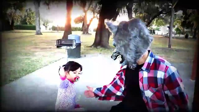 Bad Baby SCARY WEREWOLF ATTACKS Victoria vs Crybaby Freak Daddy & Annabelle Toy Freaks Hidden Egg