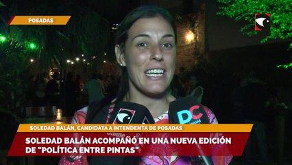 Soledad Balán acompañó en una nueva edición de "Política entre pintas"