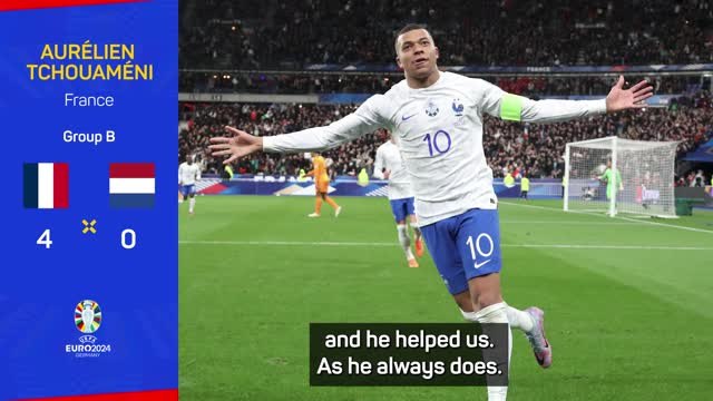 Mbappe 'hasn't changed' despite France captaincy - Camavinga
