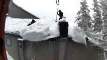 Snow Removal Crew Removes Himself Too