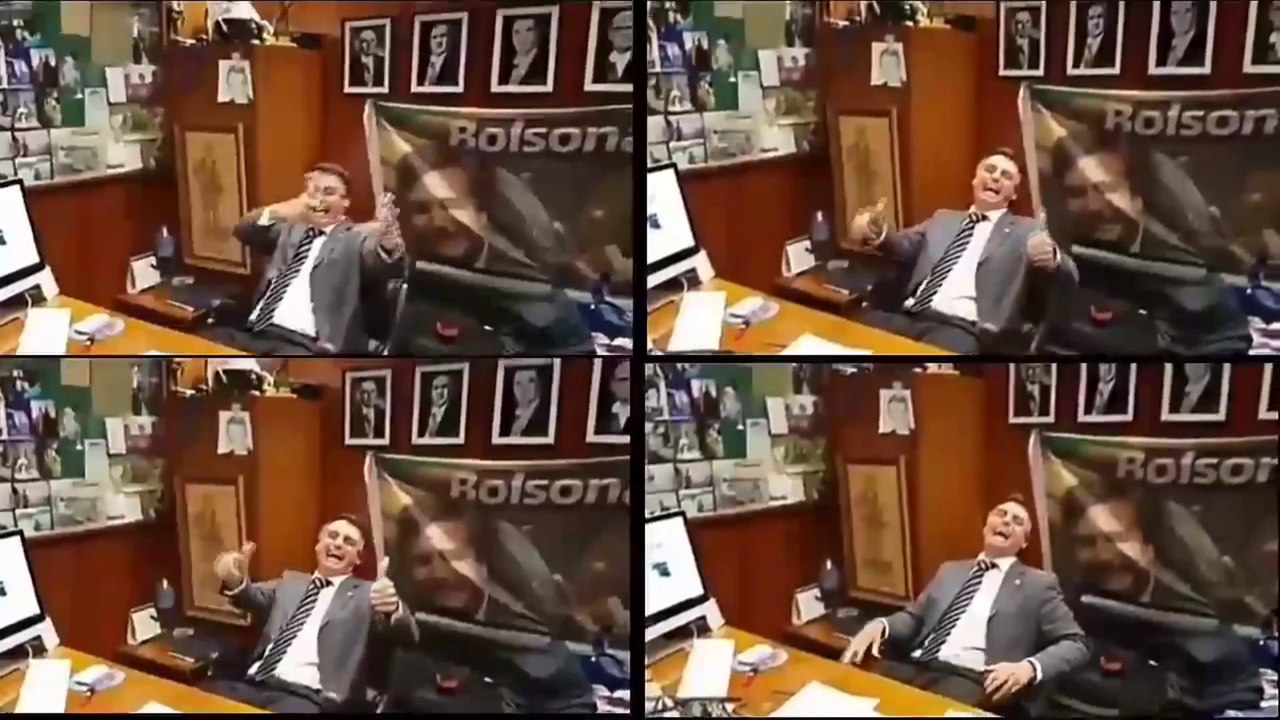 Presidente Bolsonaro Rindo, Um Milhão De Vezes.