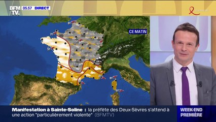 Скачать видео: Météo: le France coupée en deux ce samedi, pluvieux au Nord et ensoleillé au Sud