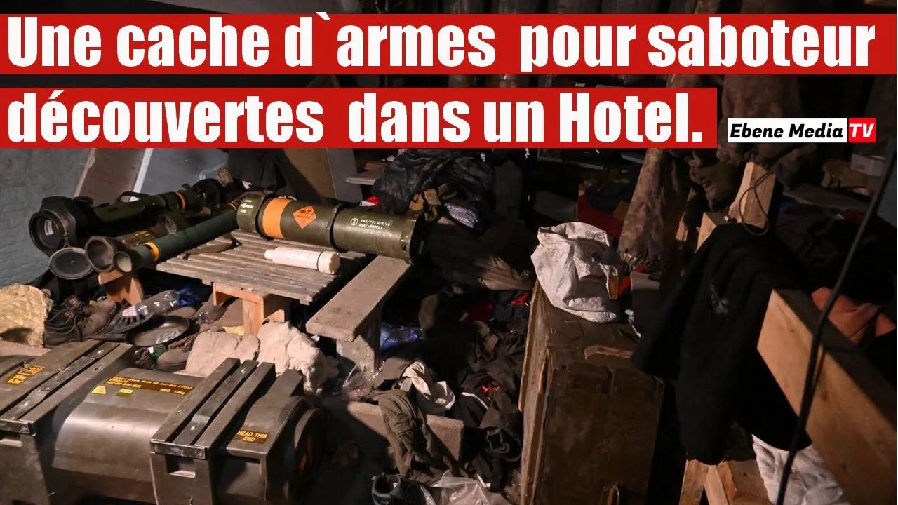 Ukraine : Des munitions pour saboteurs découvertes dans un Hôtel.