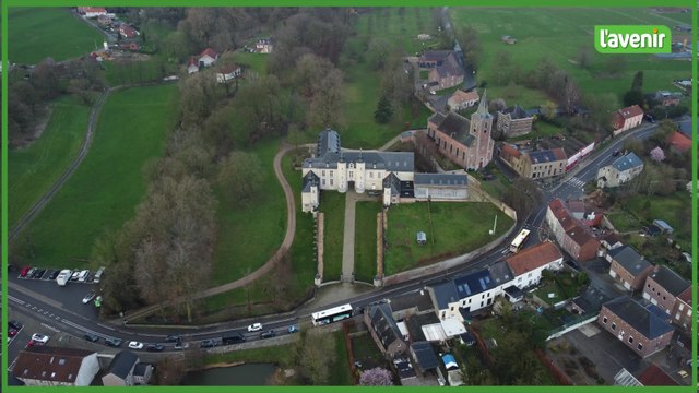 Le Brabant wallon vu du ciel : Le château de Houtain-le-Val