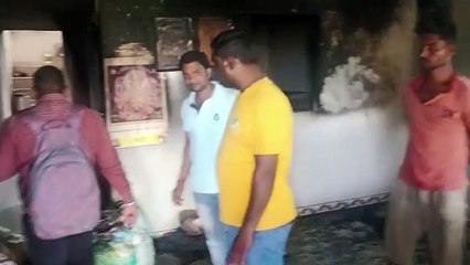 Fire broke out in a house in Pansemal