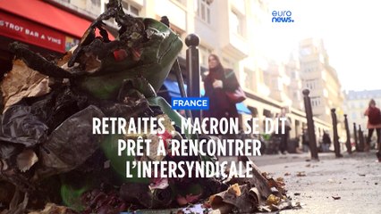 Emmanuel Macron se dit "à disposition de l’intersyndicale", mais pas sur la réforme des retraites