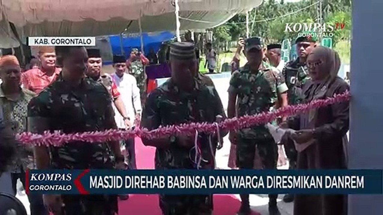 Masjid Direhab Babinsa dan Warga Diresmikan Danrem