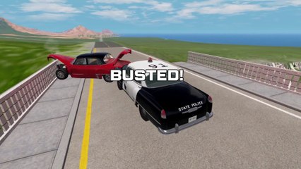 BeamNG Drive Police Chase: Hot-Rod Burnside