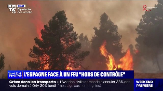 L'Espagne fait face à un feu hors de contrôle