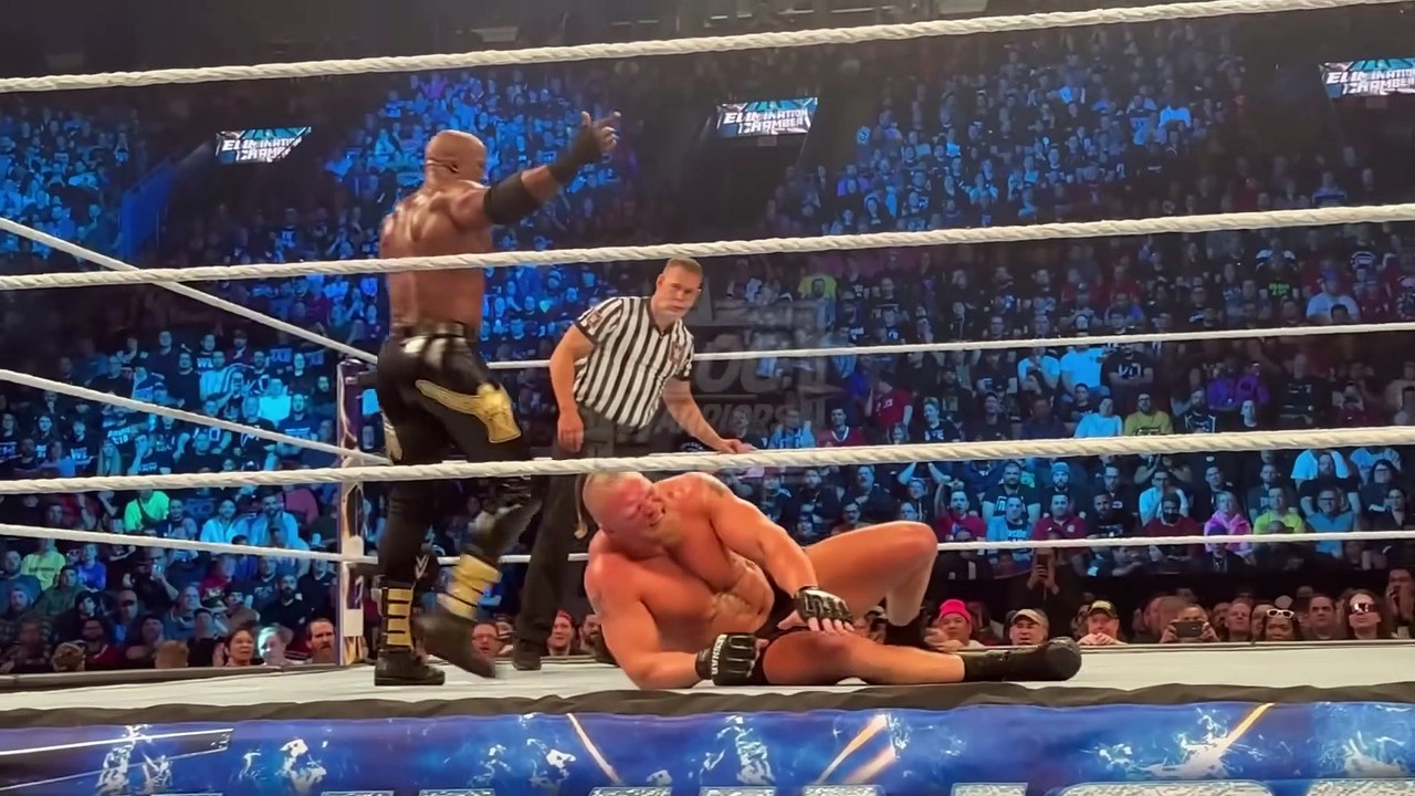 Brock Lesnar vs Bobby Lashley Full Match WWE Live Event video