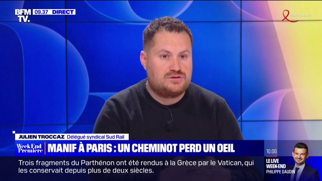 Cheminot éborgné lors de la manifestation contre la réforme des retraites: Ça ne restera pas impuni affirme un syndicaliste Sud-Rail