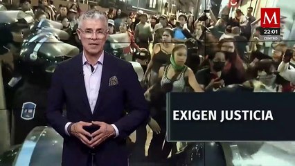 SSC retira a colectivo feminista que bloqueaba Eje Central durante manifestación