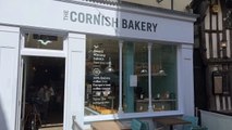 Cornish Bakery in Hastings Old Town, East Sussex, raising money for charity