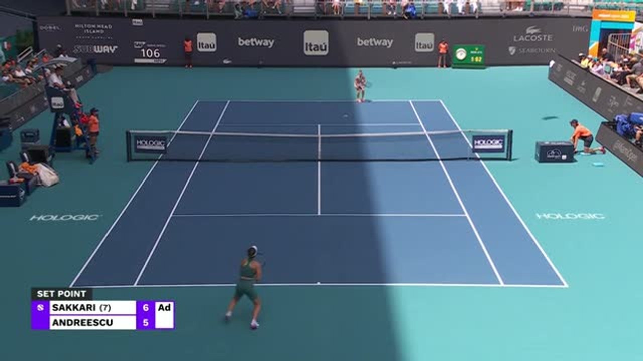 Highlights: Andreescu-Sieg trotz Schwierigkeiten
