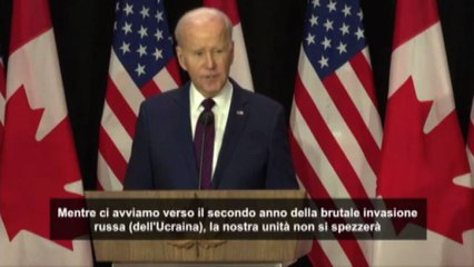 Biden: mantenerremo alta la pressione su Putin e la Russia