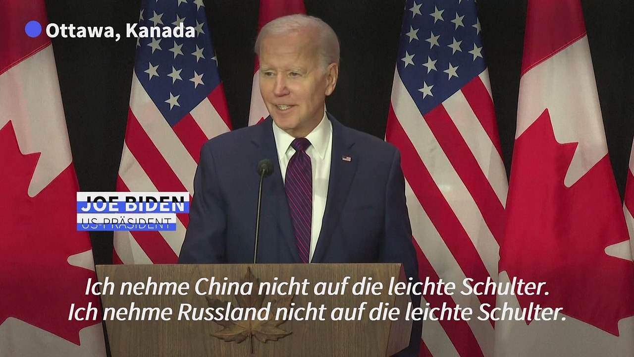 Biden: China hat bislang keine Waffen an Russland geliefert