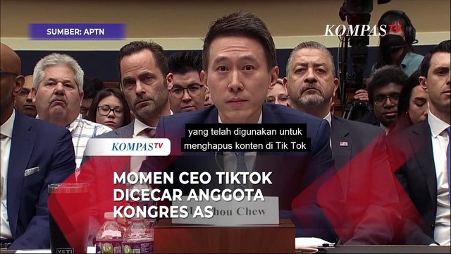 Momen CEO TikTok Dicecar Anggota Kongres AS Soal Hal Ini