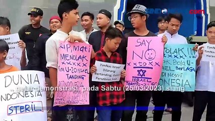 Tolak Kehadiran Timnas Israel U-20, Massa di Surabaya Bakar Jersey