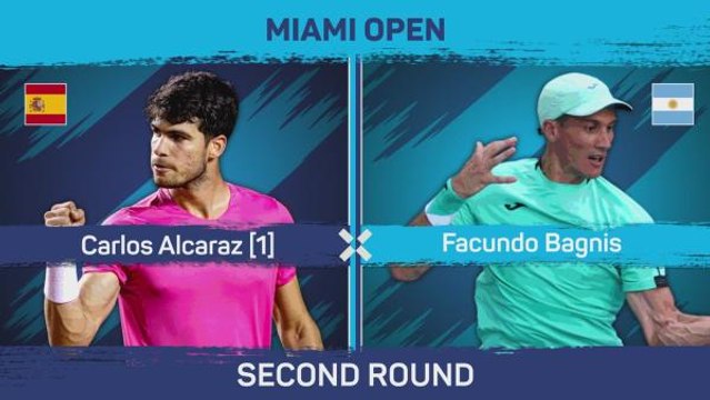 Alcaraz cruises past Bagnis in Miami opener
