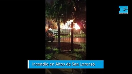 Incendio en plena madrugada en La Plata