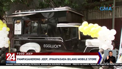 Pampasaherong jeep, ipinapasada bilang mobile store | 24 Oras Weekend
