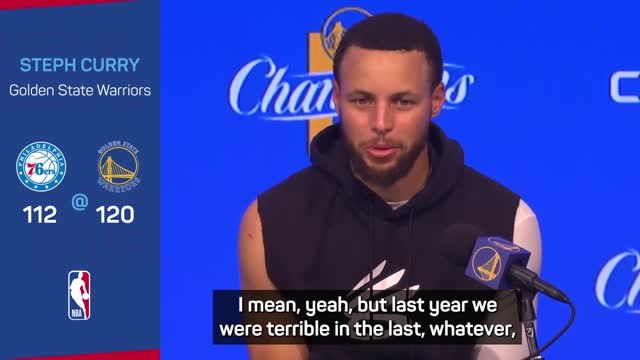 Warriors were 'terrible' before Championship title last season - Curry