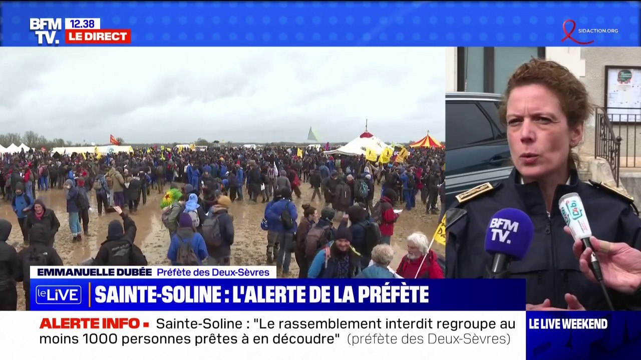 Sainte-Soline: la préfète des Deux-Sèvres confirme la présence "d'au moins 1000 personnes" prêtes à en découdre