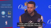 Warriors were 'terrible' before Championship title last season - Curry