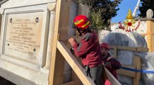 Napoli, crollo in cimitero Poggioreale: al via opere di messa in sicurezza (25.03.23)