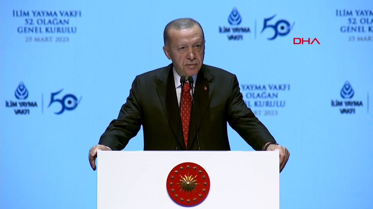 Cumhurbaşkanı Erdoğan, İlim Yayma Vakfı 52. Genel Kurulu'nda açıklamalarda bulundu