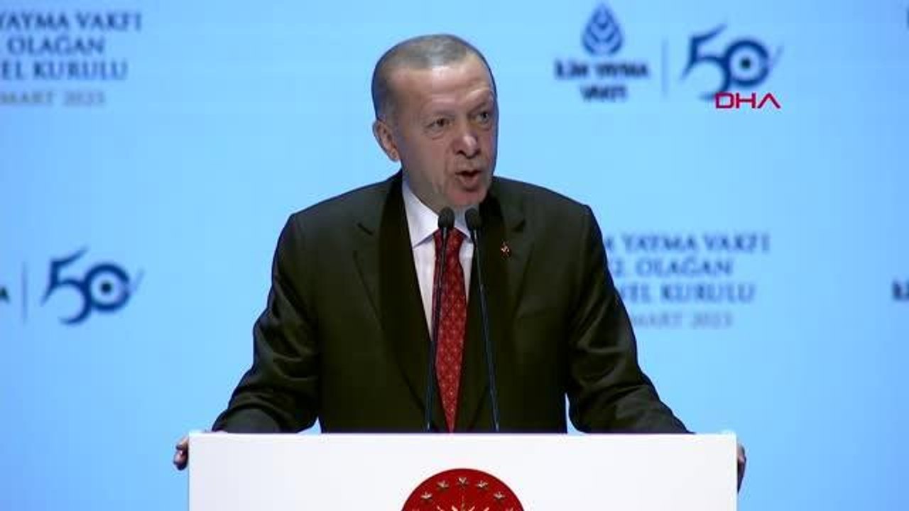 ERDOĞAN İLİM YAYMA VAKFI'NIN 52. OLAĞAN GENEL KURULU'NDA KONUŞTU - 2