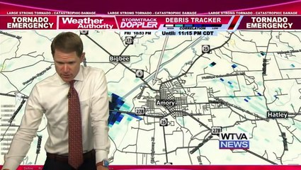 Mississippi meteorologist prays as worrying tornado news comes in on live TV