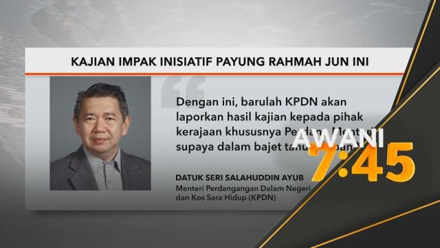Kajian impak Inisiatif Payung Rahmah Jun ini