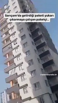 Deprem hasarlı binaya sipariş götüren kurye isyan etti: 35 TL’ye canımı mı vereyim?