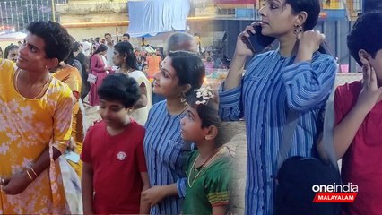 മകനോടൊപ്പം കൊറ്റം കുളങ്ങര ക്ഷേത്രത്തിൽ തൊഴാൻ എത്തി അമ്പിളി ദേവി Ambili Devi at Kottankulangara 2023