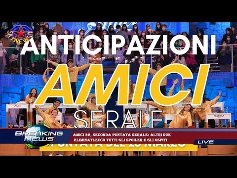 Amici 22, seconda puntata serale: altri due eliminati.Ecco tutti gli spoiler e gli ospiti