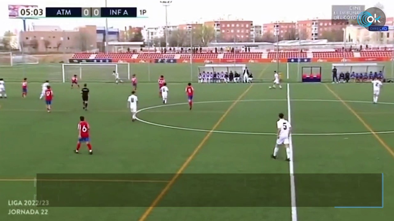 El hijo de Marcelo arrasa al Atlético con cuatro goles en el derbi