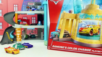 बच्चों के लिए रंग बदलते डिज्नी कारें सीखना - रेस डे मज़ा