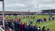 South Shields players take to the field against Radcliffe Borough