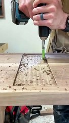Threaded inserts are - Wood Tips  #woodtok #woodworking #asmrsounds