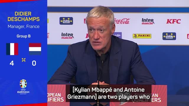Griezmann has no issue with Mbappe captaincy - Deschamps