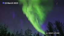 Auroras illuminate the sky in Northern Finland