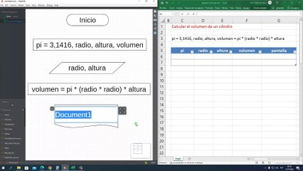 Diagrama de Flujo: Calcular el volumen de un cilindro