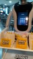 A Robot Waitress Delivers The Food