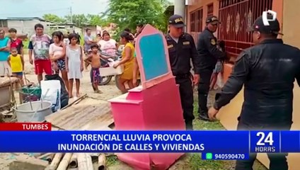 Tumbes: suspenden clases por lluvia con tormenta eléctrica que se registró está madrugada