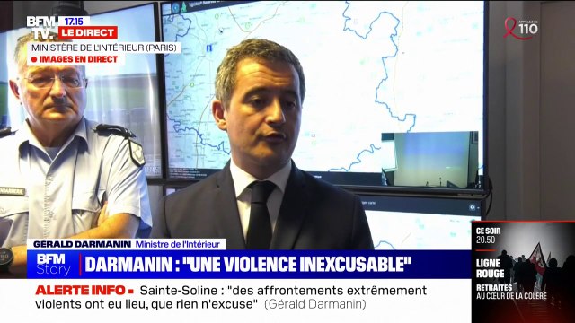 Gérald Darmanin: Il n'y aura pas de ZAD qui va s'installer à Sainte-Soline